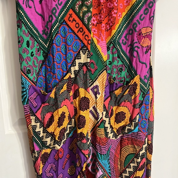 Farm Rio dotted patch scarf jumpsuit size medium - Picture 10 of 12